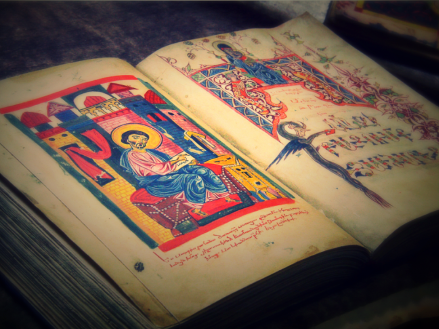 The book in Holy Etchmiadzin